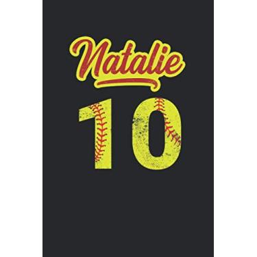 Imagem de Natalie 10: Softball Grid/Graph Paper Notebook for Catcher/Pitcher Girls Training Journal at Sports, High School, College, University