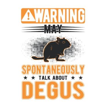 Imagem de Degu Notebook: May Spontaneously Talk About Degus / 6x9 Inches / 120 graph Sites