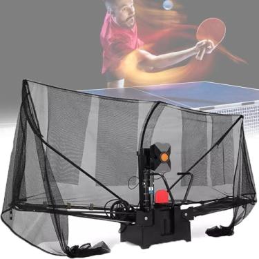Imagem de Máquina de Servir Bolas de Tênis de Mesa,Lançador de Tênis de Mesa com Várias Rotações,Automático Máquina de Servir Bolas de Pingue-pongue, para Treinamento Prático em Casa e na Escola