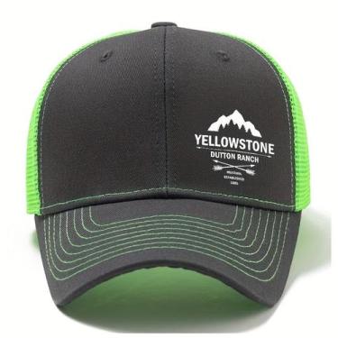 Imagem de Boné de Beisebol Masculino da Fazenda Dutton de Yellowstone, Cinza