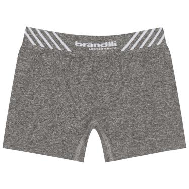 Imagem de Cueca Boxer Infantil Menino Brandili Cinza