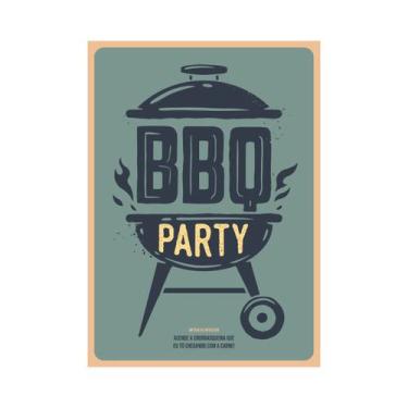 Imagem de Placa Decorativa Churrasco BBQ Party - Império da Impressão