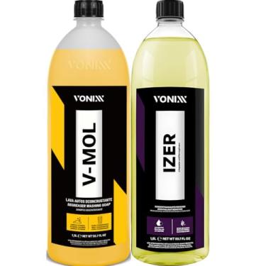 Imagem de Kit Izer 1,5l Tira Ferrugem + V-mol 1,5l Lava Autos Vonixx