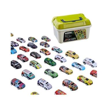 Imagem de Mini Carros de Liga Metálica para Meninos - Conjunto com Caixa de Arma