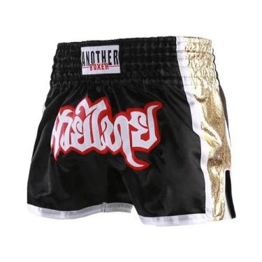 Imagem de Shorts de Muay Thai Unissex para Crianças - Bordado e Retalhos - Ideal