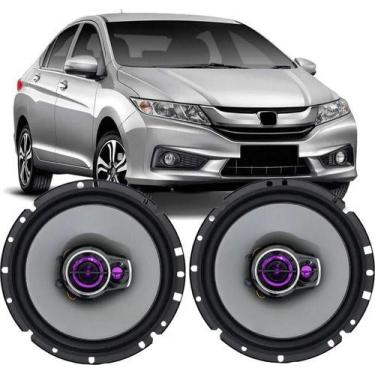 Imagem de Kit Alto Falante Pioneer Porta Dianteira Honda City 100w Par, Preto