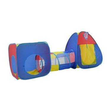 Imagem de Milageto Crianças brincam de barraca, brinquedo de túnel de rastreamento, playground, presente resistente a túnel de escalada Playhouse de brinquedos para