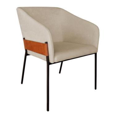 Imagem de Poltrona Decorativa Paris para Sala de Estar Bouclé Bege - Montanaris 