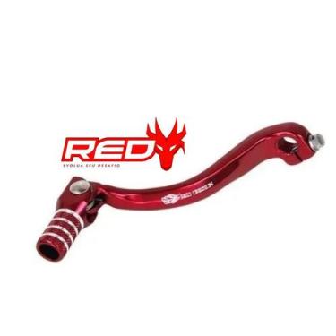 Imagem de Pedal cambio vermelho ponta retrátil CRF 250RX 2020 21 2022 - Red Drag