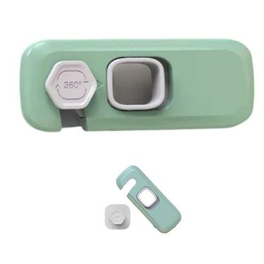 Imagem de Fechadura Trava de Segurança Gaveta Armario Geladeira Protege Bebe Criança Infantil Porta Janela Evita Acidente Proteçao