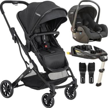 Imagem de Carrinho de Bebe Bebe Conforto Base ISOFIX Kiddo Zig Zag Preto