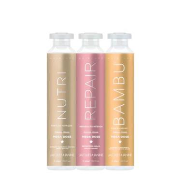 Imagem de Kit Cronograma Ampolas Jacques Janine Nutrição Intensa (3 produtos) - 