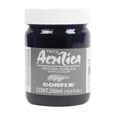 Imagem de Tinta Acrílica 250ml G1 121 Preto de Marte Corfix, 121 - PRETO DE MART