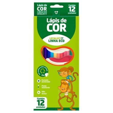 Imagem de Lápis de Cor 12 Cores Eco Sextavado Flex Ecológico - LEO&LEO