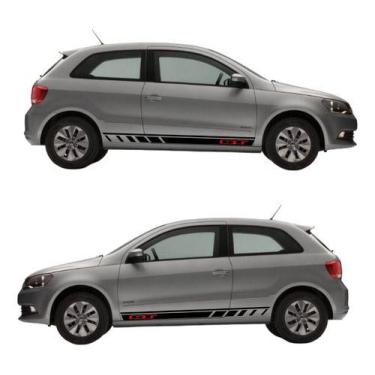Imagem de Adesivo Faixa Lateral Compatível Carro Gol Volkswagen - onl