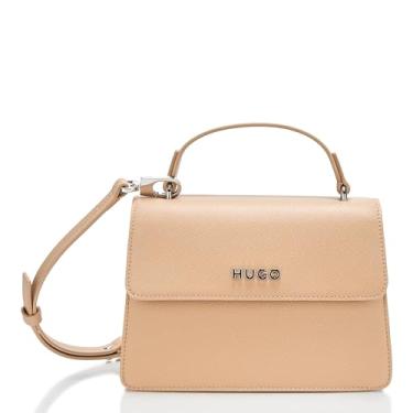 Imagem de HUGO, Bolsa transversal Chris com alça superior, creme de manteiga, tamanho único, Creme de manteiga, Small