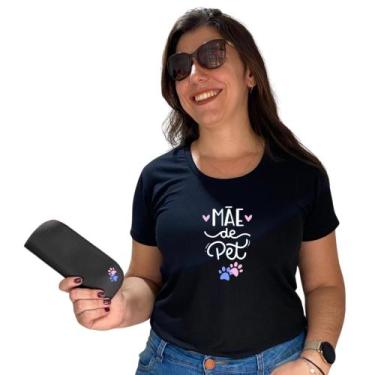 Imagem de Kit camiseta e porta óculos estampa dia das mães - MARAMELO, Mãe de pe