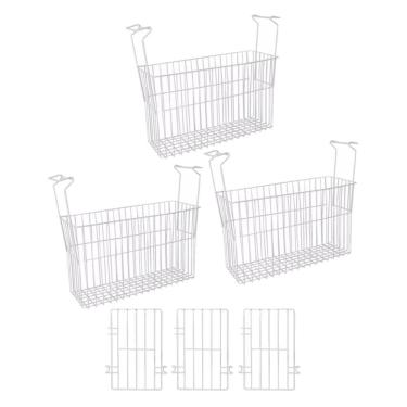 Imagem de Kit - 8 Cestos Organizador Nextgen Para Nf E Hf Metalfrio + 8 Separadores