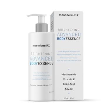 Imagem de Mesoderm RX Essência Corporal Hidratante E Iluminadora Avançada Para A Pele, Niacinamida, Ácido Kójico, Vitamina C, Ácido Hialurônico, Ácidos Alfa-Hidroxi - Melhora, Suaviza E Reduz Manchas Escuras