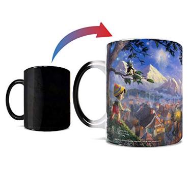 Imagem de Morphing Mugs Disney - Pinóquio - Wishes Upon A Star - Thomas Kinkade - Uma caneca de cerâmica sensível ao calor que muda de cor de 325 ml - Imagem revelada quando um líquido quente é adicionado!