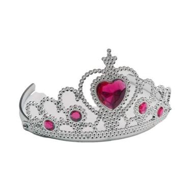 Imagem de Faixa De Cabelo Rosa Com Strass Princesa Coroa Para Meninas Crianças C