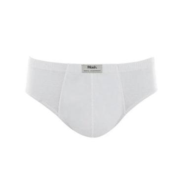 Imagem de Cueca Plus Size Mash 074.59 Algodão, Branco, XXGG