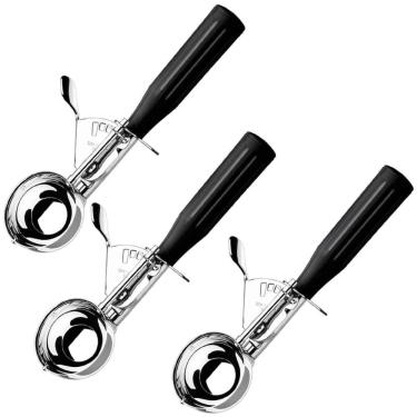 Imagem de Conjunto 3 Colheres Sorvete Pegadores com Extrator Verona Brinox Sorveteria