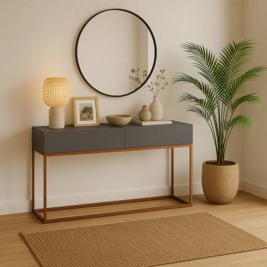 Imagem de Buffet P/ Hall De Entrada Aparador Estilo Robusto Industrial