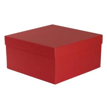 Imagem de Caixa de Presente Cartonada Rígida Premium 30x30x15 cm (Vermelho)