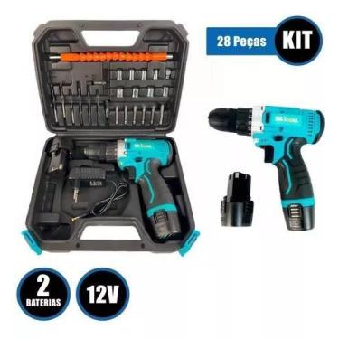 Imagem de Parafusadeira E Furadeira 12v 02 Bat. Tecnologia Brushless - nakasaki,