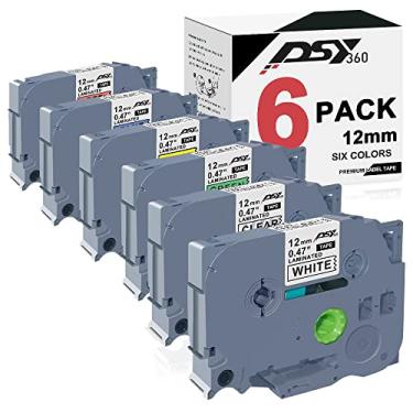 Imagem de DSY360 Fita de etiqueta de substituição compatível para Brother TZe-231 TZe-131 TZe-431 TZe-531 TZe-631 TZe-731 12 mm 0,47 Laminada Branco/Transparente/Cores TZe Fita para PT-D210 PT-D200 PT-H100 H110