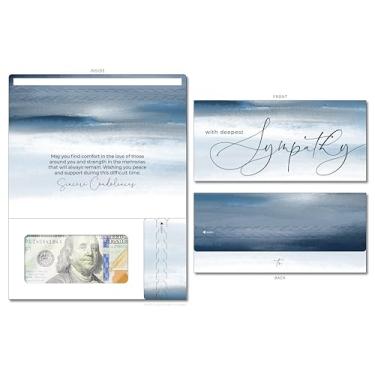 Imagem de ZipGifts Cartão de simpatia | Porta-dinheiro com zíper com janela de plástico transparente para dinheiro, cheque e vale-presente (simpatia | condolências sinceras)
