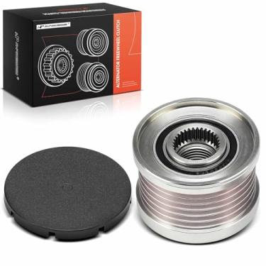 Imagem de A-Premium Polia de embreagem de roda livre do alternador compatível com Nissan Sentra 2007-2012, Versa 2007-2009, Juke 2011-2017, NV200 2013-2014, Cube 2009-2014, 1.6L 1.8L 2.0L, 6 ranhuras no sentido