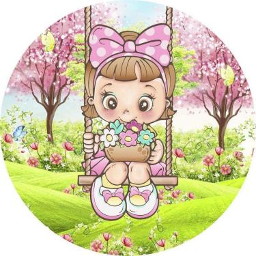 Imagem de Painel Redondo 3D Sublimado Jardim Frd-5436