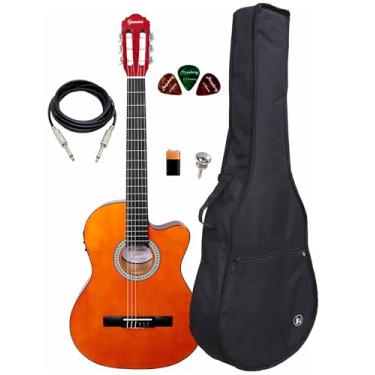 Imagem de Violão Giannini Start Nf-14 Ceq Natural + Capa Reforçada