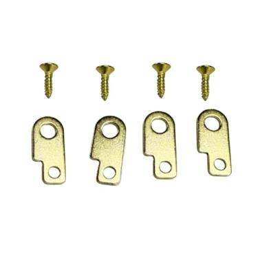 Imagem de menolana Kit de montagem do pedal de efeitos de guitarra Direct Substitua Fácil de instalar efeitos de Pedal Board Hardware de acessórios de metal resistente, Ouro