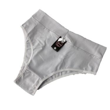 Imagem de Kit 2 Calçola Cotton Conforto Cintura Alta Algodão Senhora Pos Parto -