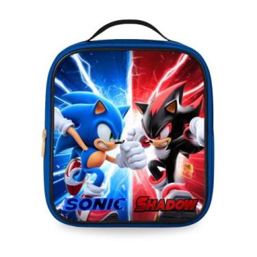 Imagem de Lancheira Infantil Térmica Bolsa Escolar Grande Menino Masculina Refor