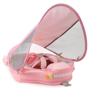 Imagem de Boia Mambobaby Boia Adicionar cauda mais nova boia de natação para bebê com dossel piscina sólida treinador de natação treinamento de natação deitado ar livre de água flutuadores de água não infláveis na cintura anel de natação para crianças (Candy)