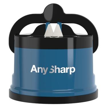 Imagem de AnySharp Essentials – Afiador de facas com PowerGrip – Para facas e lâminas serrilhadas – Azul