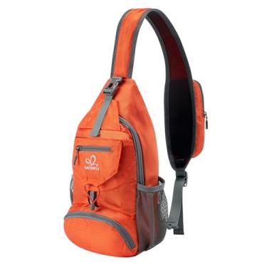 Imagem de WATERFLY Mochila tiracolo pequena embalável, bolsa de ombro e peito para caminhadas, viagens