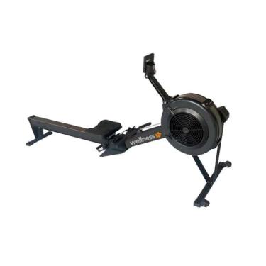 Imagem de Remo Indoor Preto Resistência a Ar com 10 Níveis Painel LCD Semi Profissional Wellness - GY077