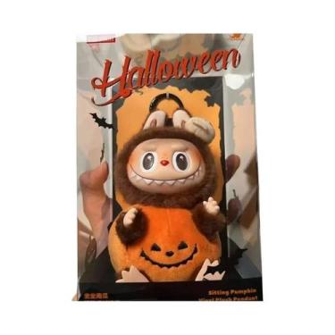 Imagem de Pelúcia De Abóbora Monstro De Vinil Labubu De Halloween Infantil, Pres