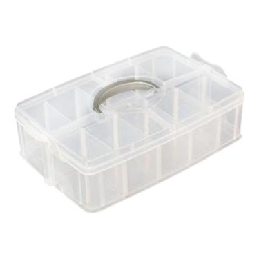 Imagem de Ioensy Caixa organizadora para sapatos de cachorro, compacta, resistente, multifuncional, transparente, fácil manutenção, acessórios, economiza espaço, rack, 24.5x17x6cm