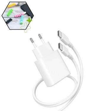 Imagem de Carregador Completo Tipoc 45w Super Turbo Usb C Universal Compativel S