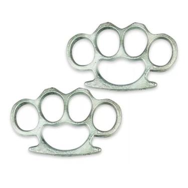 Imagem de 2 Soco Inglês Metal Forjado 10mm Resistente Original - JKVERAS