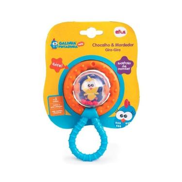 Imagem de Chocalho e Mordedor Gira-Gira - Galinha Pintadinha - Elka
