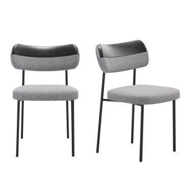 Imagem de Kit 2 Cadeiras Mila Para Sala Jantar Gourmet em Aço-EdeCasaMoveis