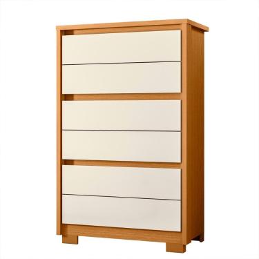 Imagem de Cômoda Unno 79cm 6 Gavetas com Pés Plástico