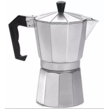 Imagem de Cafeteira Italiana em Alumínio Inox 300ml – Prepara até 6 Xícaras de Café